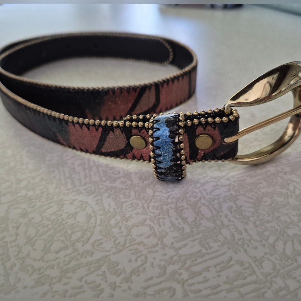 Stylish Gold and Brown Women's Belt